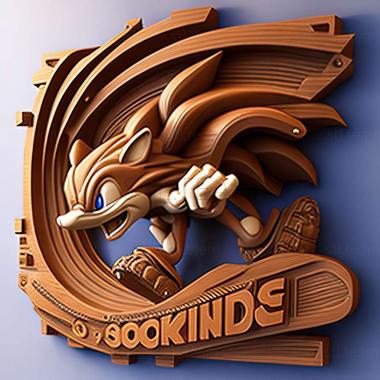 3D model Sonic Free Riders game (STL)